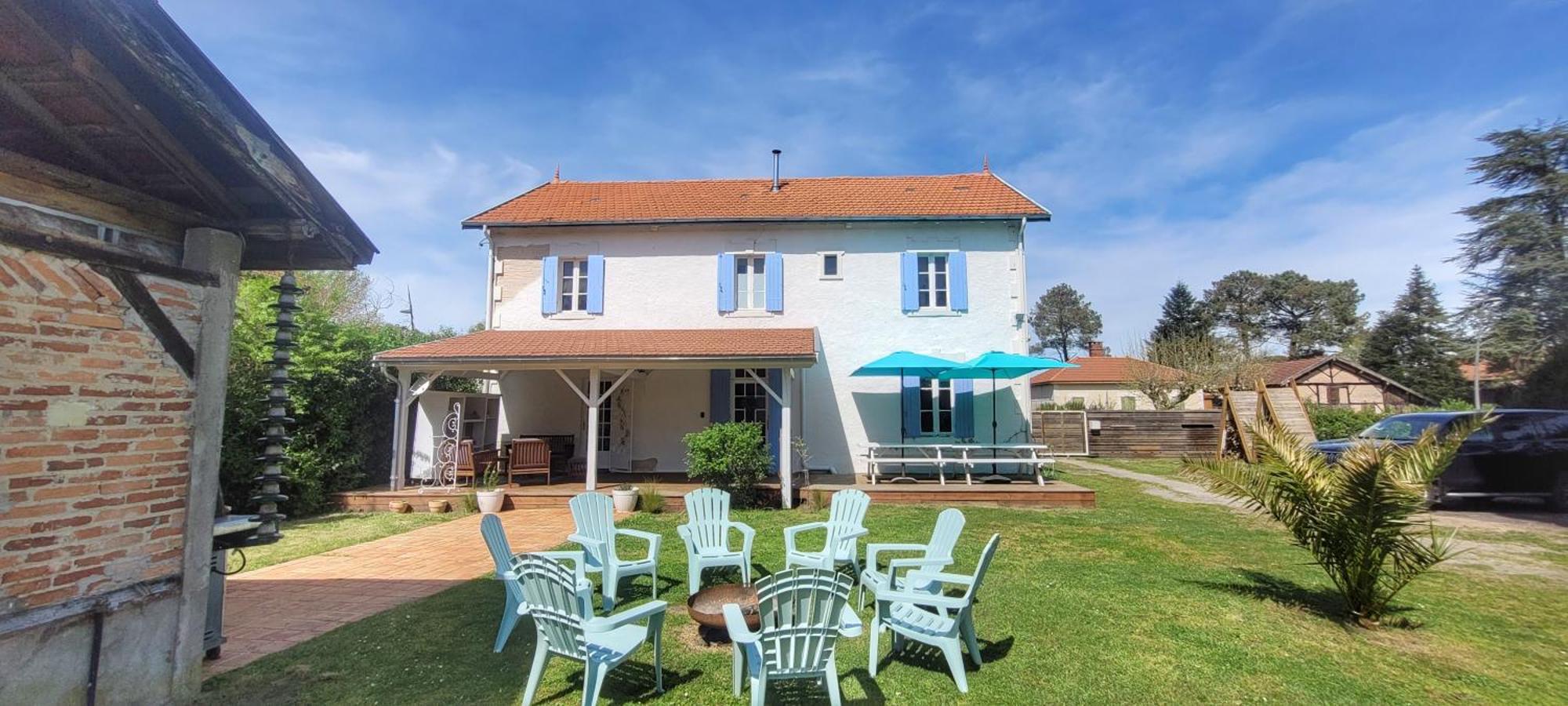 Charmante Maison Dans Les Landes X 10 Avec Piscine Et Salle D Escalade Lue エクステリア 写真